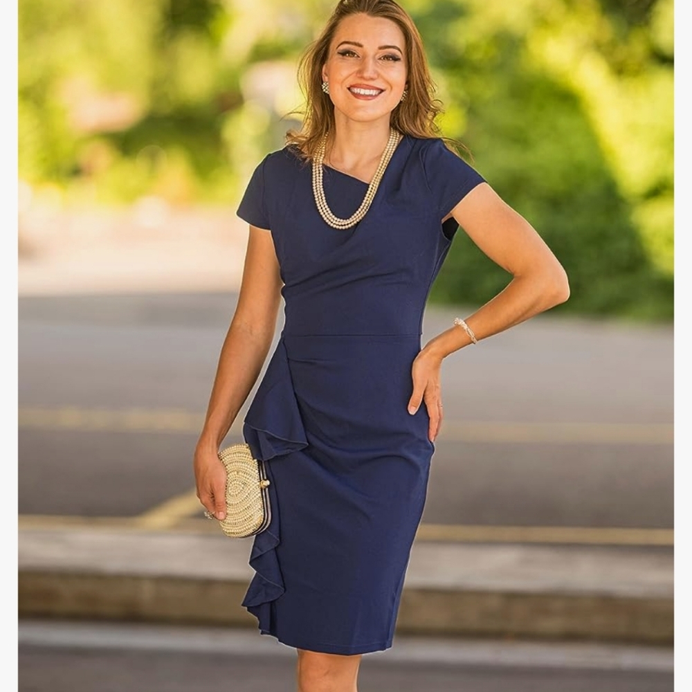 Knitee, S, Navy blue dress